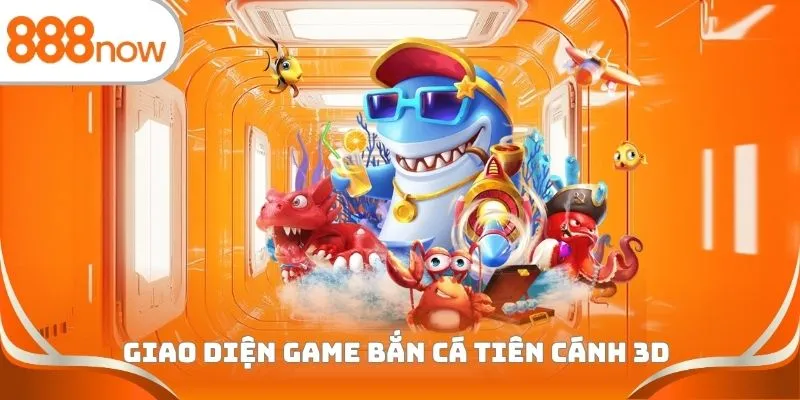 Giao diện game bắn cá tiên cánh 3D