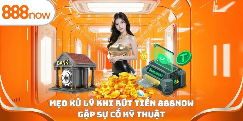 Mẹo xử lý khi rút tiền 888Now gặp sự cố kỹ thuật