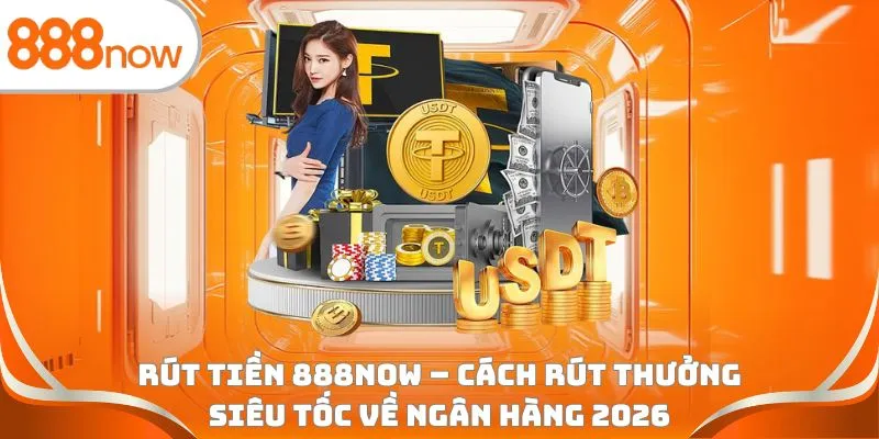 Rút tiền 888Now - Cách rút thưởng siêu tốc về ngân hàng 2026